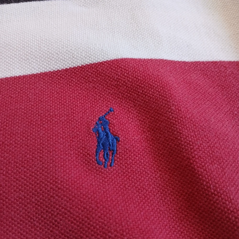 polo ♡ ralph lauren striped vintage polo short sleeve shirt mens xxl ivy retro